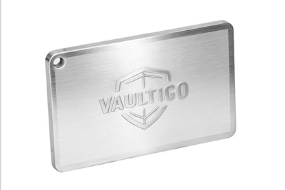 Titanium Keychain Seed Phrase Backup Plate