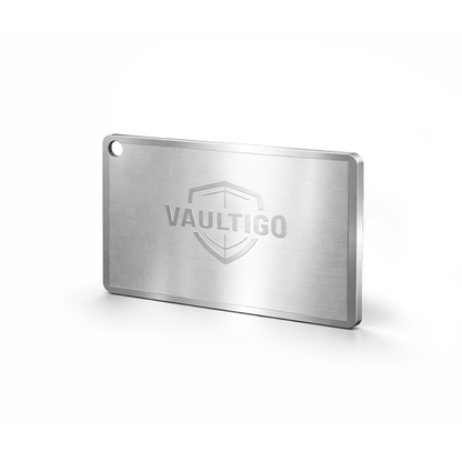 Titanium Keychain Seed Phrase Backup Plate