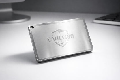 Titanium Keychain Seed Phrase Backup Plate