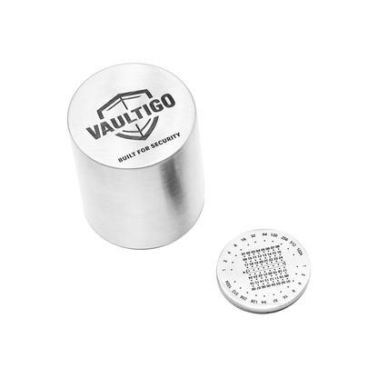 Stainless Steel Capsule Seed Phrase Backup Plate