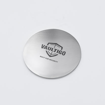 Stainless Steel Round Seed Phrase Backup Plate